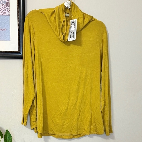 Mustard Yellow Cowl Neck Sweater - Picture 1 of 7